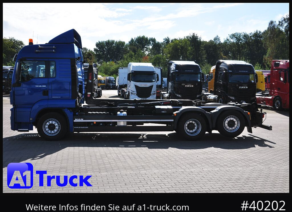 Camion ampliroll MAN TGS 26.460 BL, Hiab Multilift, Lenkachse, 213.936km: photos 12