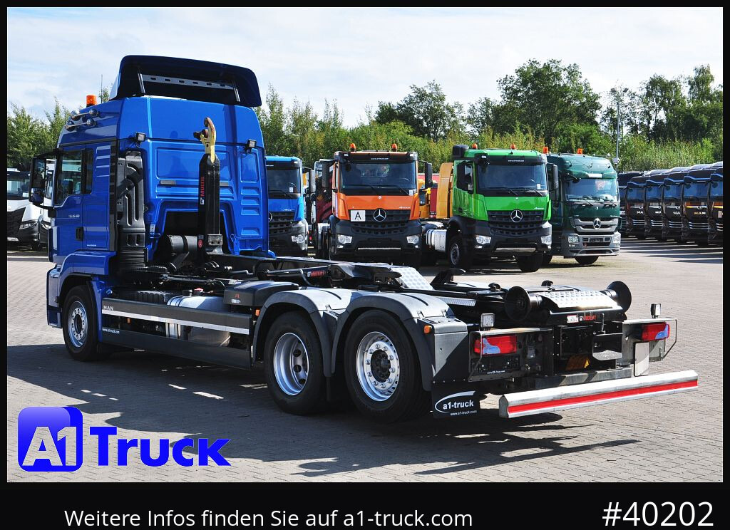 Camion ampliroll MAN TGS 26.460 BL, Hiab Multilift, Lenkachse, 213.936km: photos 11