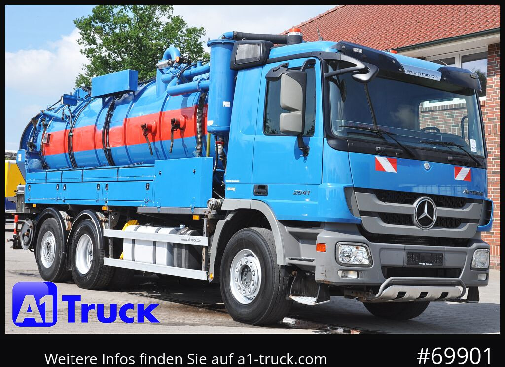 MERCEDES-BENZ 2541 Actros Saug-Spülwagen Hellmers, 15,5m³, - Camion hydrocureur: photos 1 MERCEDES-BENZ 2541 Actros Saug-Spülwagen Hellmers, 15,5m³, - Camion hydrocureur: photos 1