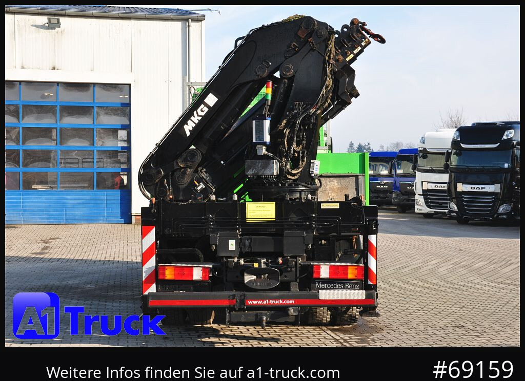 MERCEDES-BENZ Actros 1844 MP3, Kran MKG 291 HP 5+3 Funk, TÜV 06/2026 - Camion grue: photos 3 MERCEDES-BENZ Actros 1844 MP3, Kran MKG 291 HP 5+3 Funk, TÜV 06/2026 - Camion grue: photos 3