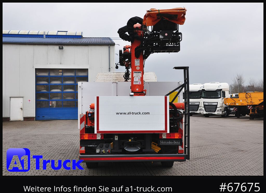 Camion grue, Camion plateau MERCEDES-BENZ Axor 2543,  Atlas 170.2  Kran, Lift-Lenkachse,: photos 9