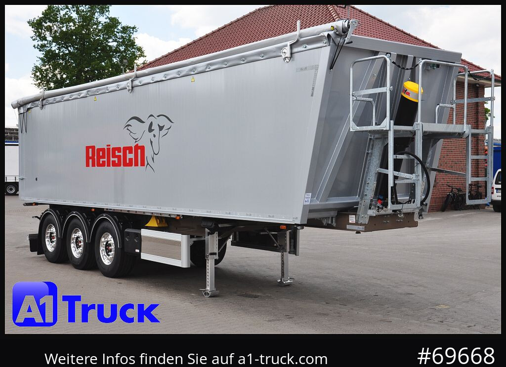 REISCH RHKS, Alu-Kippmulde 50m³, NEU Kombitüren, Alufelgen, Liftachse, - Semi-remorque benne: photos 1 REISCH RHKS, Alu-Kippmulde 50m³, NEU Kombitüren, Alufelgen, Liftachse, - Semi-remorque benne: photos 1