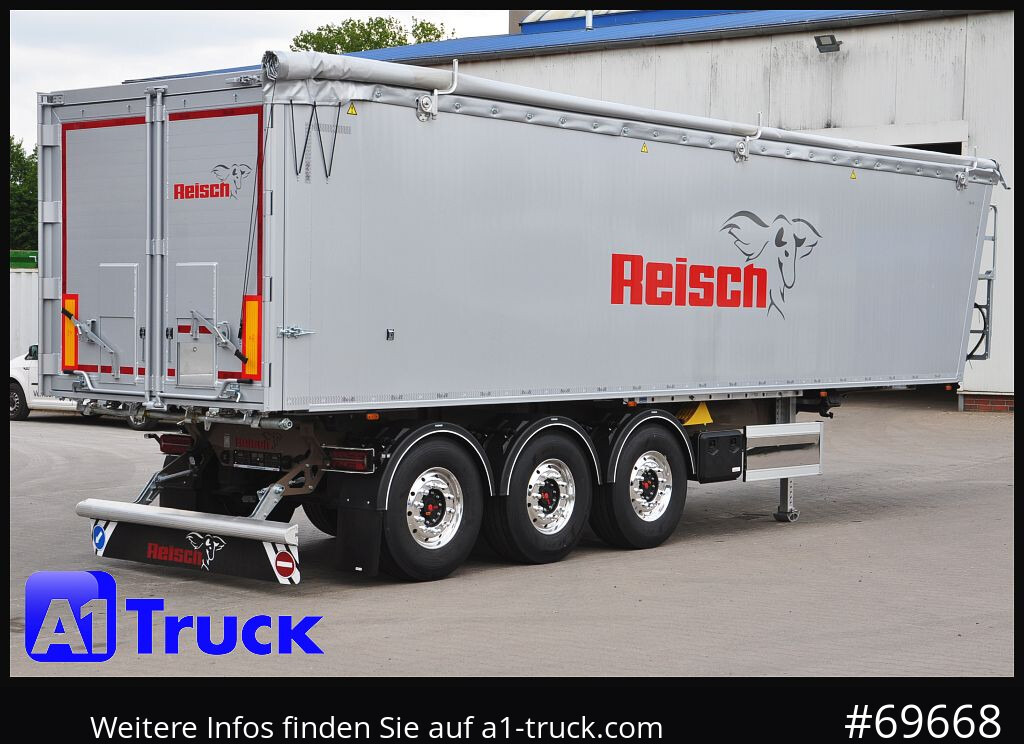 Semi-remorque benne neuf REISCH RHKS, Alu-Kippmulde 50m³, NEU Kombitüren, Alufelgen, Liftachse,: photos 9