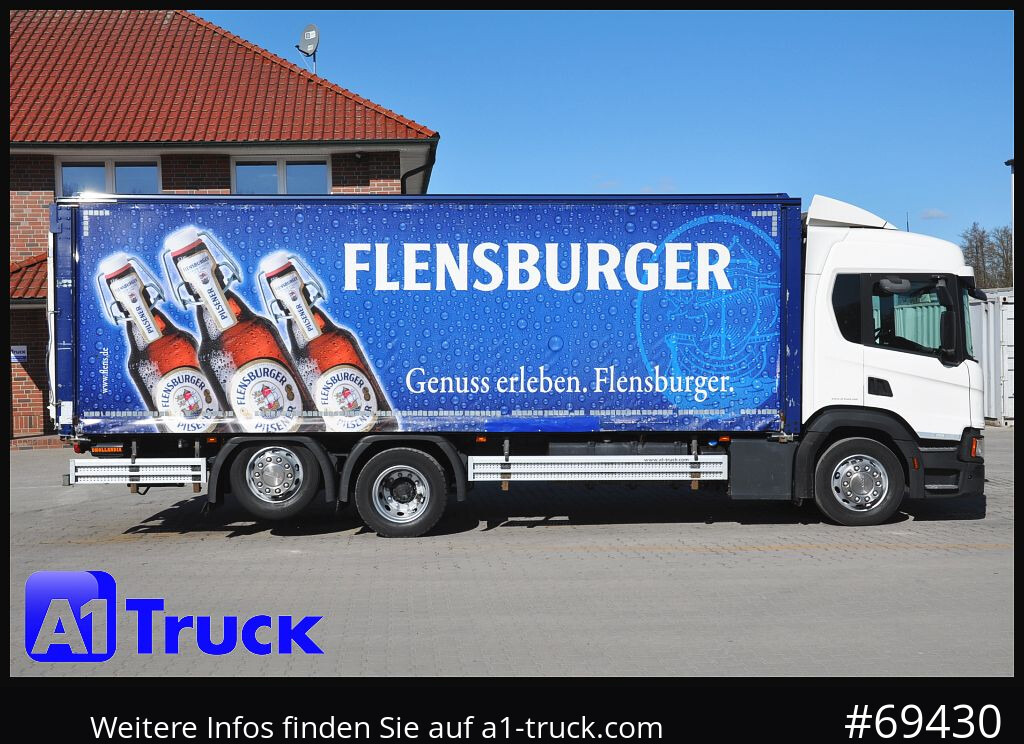 Camion pour le transport de boissons SCANIA P 320 P 6x2,, Getränke, Lenkachse, LBW: Dhollandia DHLM 30: photos 8