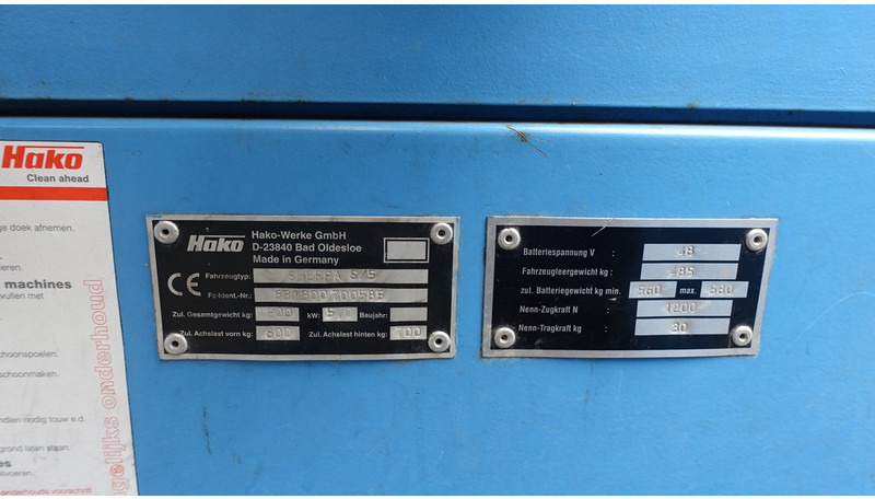 Hako Sherpa S/5 48 volts met acculader - Chariot tracteur: photos 5 Hako Sherpa S/5 48 volts met acculader - Chariot tracteur: photos 5