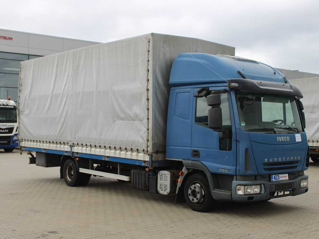 Iveco EUROCARGO 75E18, EURO 4, PNEU 80% - Camion à rideaux coulissants: photos 3 Iveco EUROCARGO 75E18, EURO 4, PNEU 80% - Camion à rideaux coulissants: photos 3
