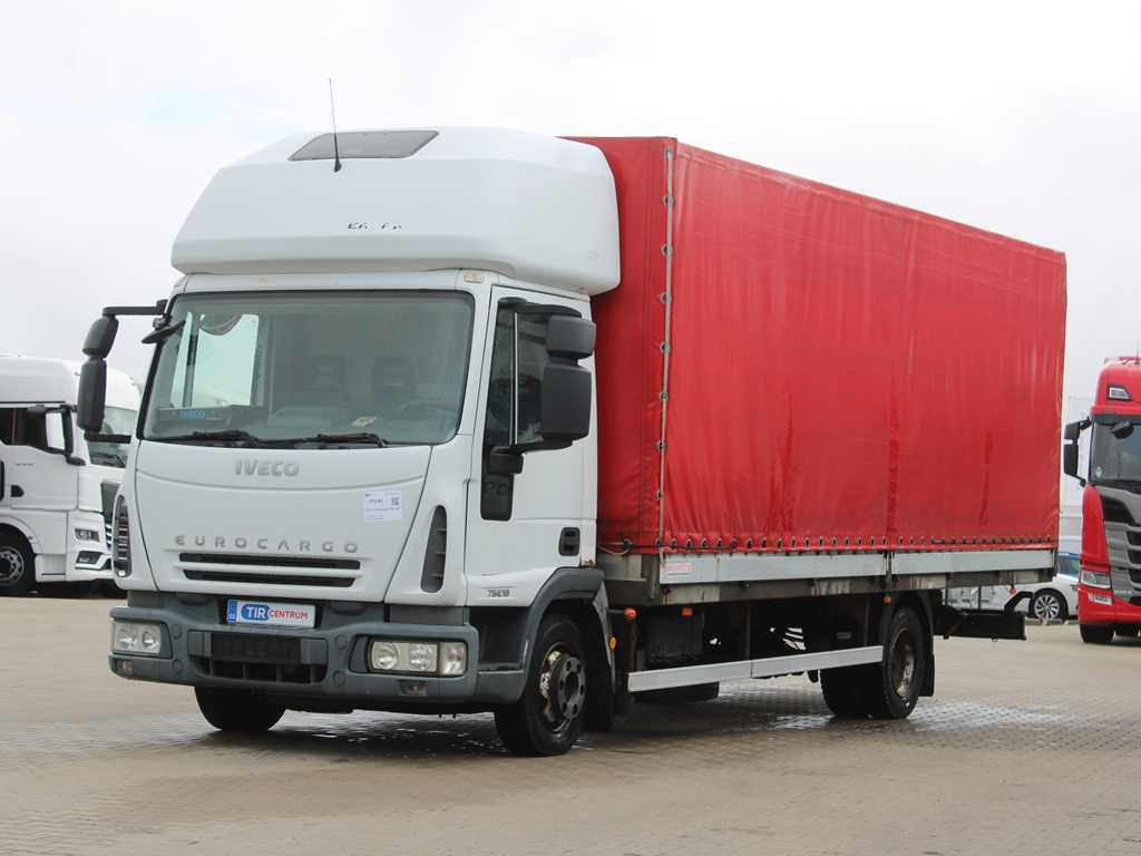 Iveco EUROCARGO ML 75E18, EURO 4, SIDE PANEL, SLEEPING BODY - Camion à rideaux coulissants: photos 1 Iveco EUROCARGO ML 75E18, EURO 4, SIDE PANEL, SLEEPING BODY - Camion à rideaux coulissants: photos 1