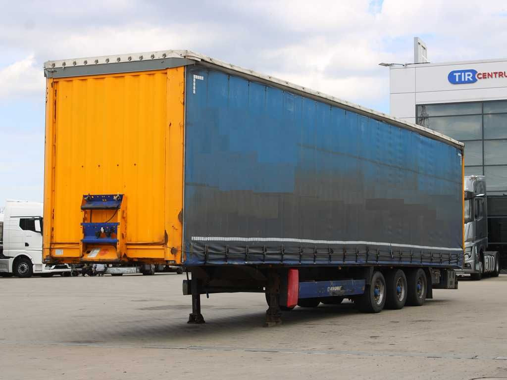 Krone SD, LIFTING AXLE, LOWDECK, LIFTING ROOF - Semi-remorque rideaux coulissants: photos 1 Krone SD, LIFTING AXLE, LOWDECK, LIFTING ROOF - Semi-remorque rideaux coulissants: photos 1