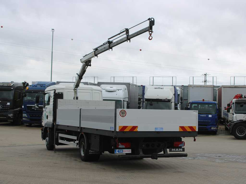 MAN TGL 8.220, EURO 5, SIDEBOARD, TIRES 80%, HYDRAULIC ARM TLC_38A.3 - Camion plateau, Camion grue: photos 5 MAN TGL 8.220, EURO 5, SIDEBOARD, TIRES 80%, HYDRAULIC ARM TLC_38A.3 - Camion plateau, Camion grue: photos 5