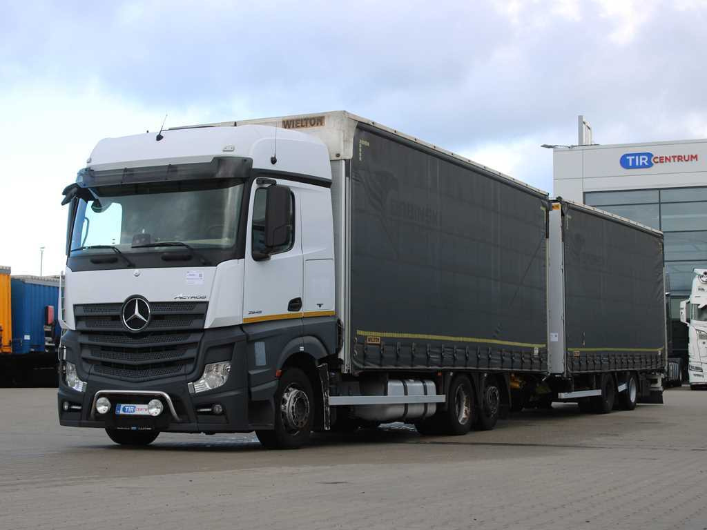 Mercedes-Benz Actros 2545, ROAD, LIFTING AXLE, AIR SUSPENSION, EURO 6 - Camion à rideaux coulissants: photos 1 Mercedes-Benz Actros 2545, ROAD, LIFTING AXLE, AIR SUSPENSION, EURO 6 - Camion à rideaux coulissants: photos 1