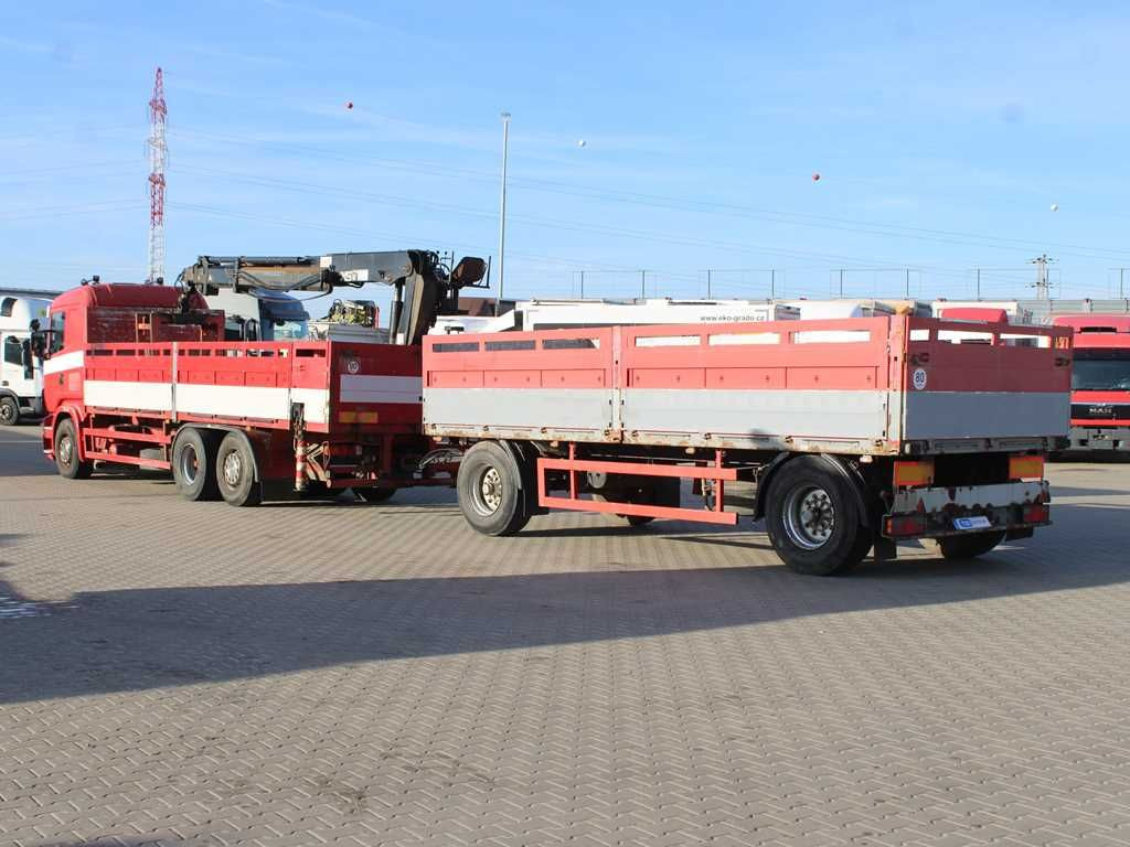 Scania R380,EURO 3,6X2,LIFTING AXLE,HIAB 166K + KOGEL - Camion plateau, Camion grue: photos 4 Scania R380,EURO 3,6X2,LIFTING AXLE,HIAB 166K + KOGEL - Camion plateau, Camion grue: photos 4