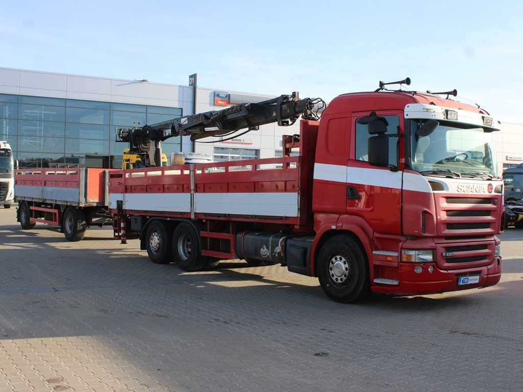 Scania R380,EURO 3,6X2,LIFTING AXLE,HIAB 166K + KOGEL - Camion plateau, Camion grue: photos 2 Scania R380,EURO 3,6X2,LIFTING AXLE,HIAB 166K + KOGEL - Camion plateau, Camion grue: photos 2