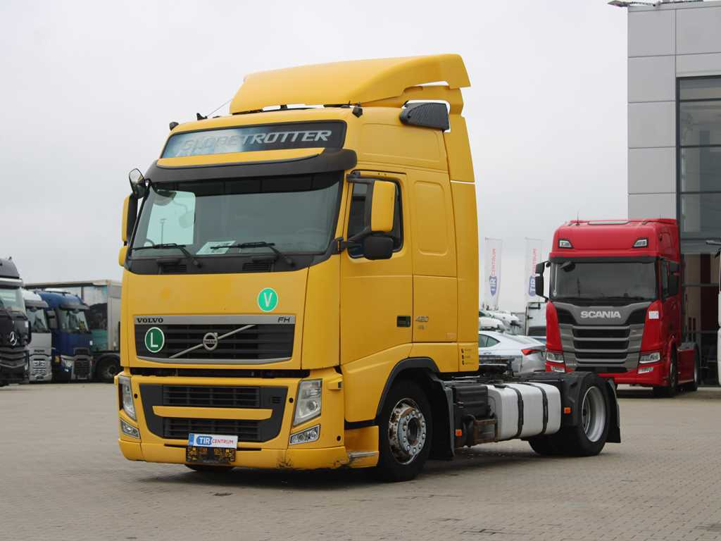 Volvo FH 420, EURO 5 EEV, LOWDECK, AIR SUSPENSION, VEB + - Tracteur routier: photos 1 Volvo FH 420, EURO 5 EEV, LOWDECK, AIR SUSPENSION, VEB + - Tracteur routier: photos 1