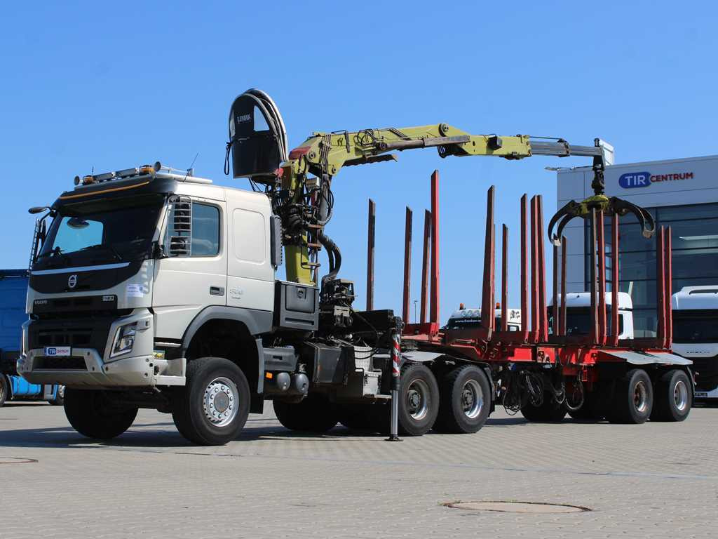 Volvo FMX 500, 6X6, LOGLIFT F265Z95 + DOLL trailer (2007) - Camion grumier, Camion grue: photos 1 Volvo FMX 500, 6X6, LOGLIFT F265Z95 + DOLL trailer (2007) - Camion grumier, Camion grue: photos 1