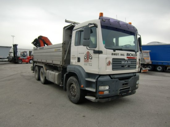 MAN TGA 33.430 6x4 Kipper, Manuel, E4 Palfinger Blatt-Blatt - Camion benne: photos 3 MAN TGA 33.430 6x4 Kipper, Manuel, E4 Palfinger Blatt-Blatt - Camion benne: photos 3