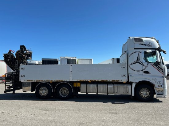 Mercedes-Benz Actros 2545 L 6x2, Retarder, Pritsche, Hiab XS 166 D-4 PRO, E5 - Camion plateau, Camion grue: photos 4 Mercedes-Benz Actros 2545 L 6x2, Retarder, Pritsche, Hiab XS 166 D-4 PRO, E5 - Camion plateau, Camion grue: photos 4