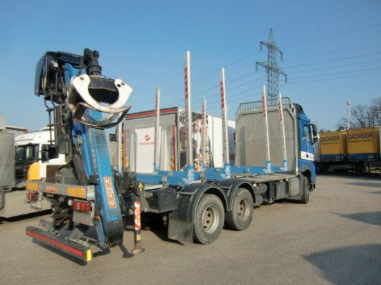 Mercedes-Benz Arocs 3353 6x4 Holztransp., Palfinger Kran Epsilon - Camion grumier, Camion grue: photos 4 Mercedes-Benz Arocs 3353 6x4 Holztransp., Palfinger Kran Epsilon - Camion grumier, Camion grue: photos 4