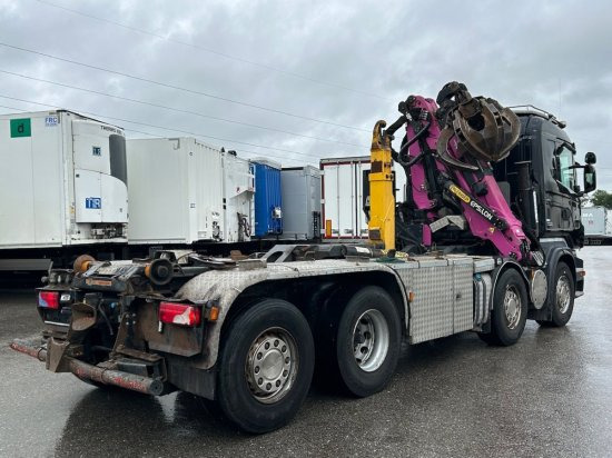 Scania R560 8x2, Schrottkran, E5, Lenk-Lift-Achse - Camion ampliroll, Camion grue: photos 3 Scania R560 8x2, Schrottkran, E5, Lenk-Lift-Achse - Camion ampliroll, Camion grue: photos 3