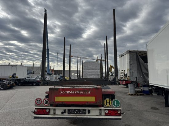 Schwarzmüller Holzauflieger 6 Rungenpaare, BPW-Achsen - Semi-remorque grumier: photos 4 Schwarzmüller Holzauflieger 6 Rungenpaare, BPW-Achsen - Semi-remorque grumier: photos 4