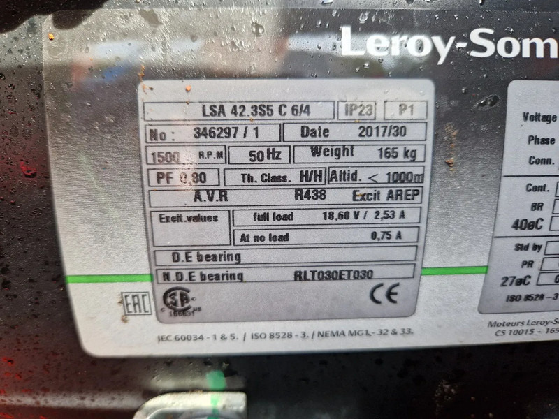 Groupe électrogène Bredenoord met Leroy Somer generator 42 kVA: photos 10
