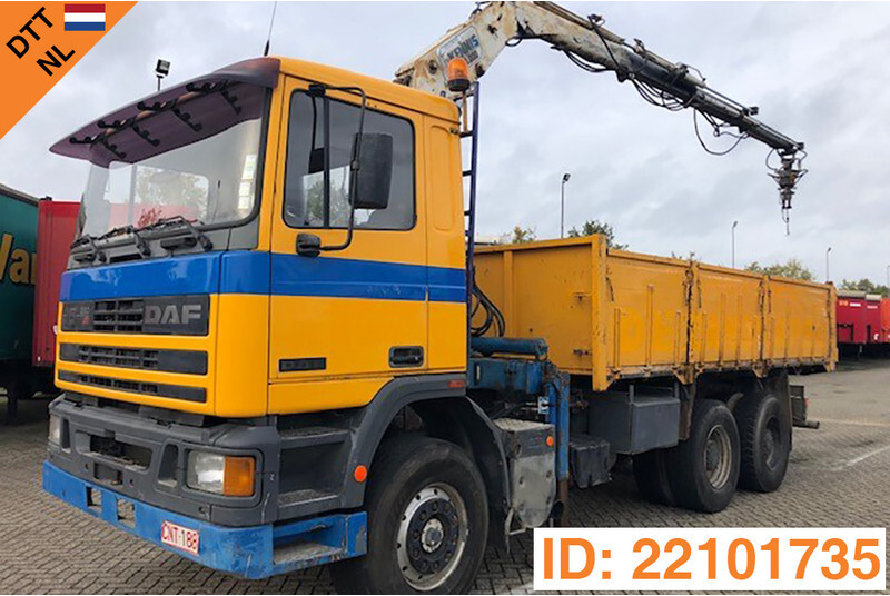 DAF 95.350 ATi - 6x4 - Camion benne, Camion grue: photos 1 DAF 95.350 ATi - 6x4 - Camion benne, Camion grue: photos 1
