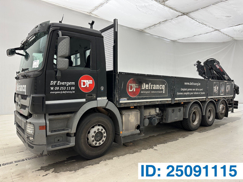 Mercedes-Benz Actros 3236 - 8x4 - Camion plateau, Camion grue: photos 1 Mercedes-Benz Actros 3236 - 8x4 - Camion plateau, Camion grue: photos 1