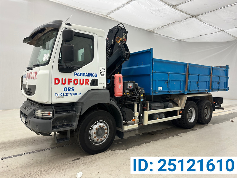 Renault KERAX 380 Dxi - 6x4* - Camion benne, Camion grue: photos 1 Renault KERAX 380 Dxi - 6x4* - Camion benne, Camion grue: photos 1