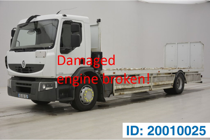 Renault Premium 270 DXi - damaged engine* - Camion plateau: photos 1 Renault Premium 270 DXi - damaged engine* - Camion plateau: photos 1
