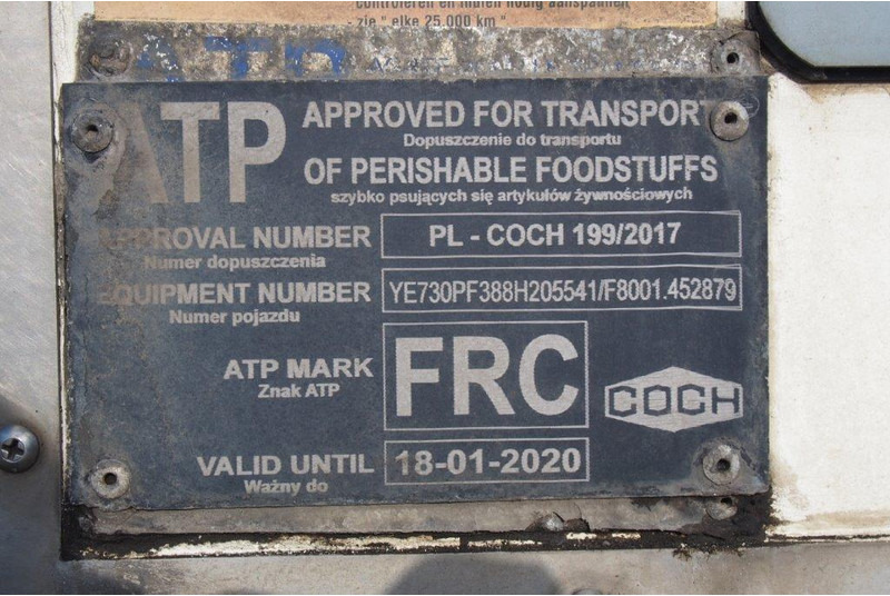 Semi-remorque frigorifique TURBO'S HOET Fridge semi-trailer*: photos 10