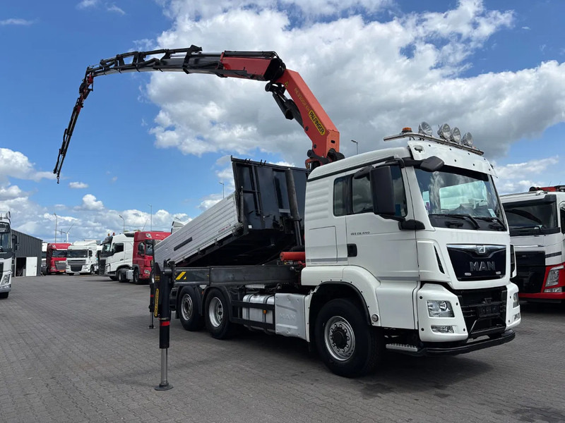 MAN TGS 28.440 6x4 Hydrodrive Euro 6 Tipper / Tractor + Palfinger 33002 Fly Jip PJ060 - Camion grue: photos 2 MAN TGS 28.440 6x4 Hydrodrive Euro 6 Tipper / Tractor + Palfinger 33002 Fly Jip PJ060 - Camion grue: photos 2