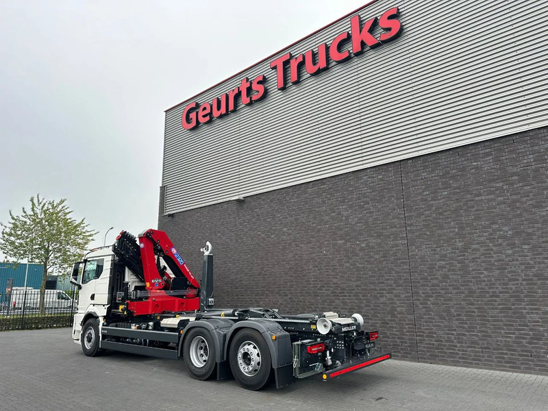 Camion ampliroll, Camion grue MAN TGS 26.520 6X4H-4 BL NEW MODEL + MEILLER HAAKARMSYSTEEM + HMF 2320 K6-RCS KRAAN/KRAN/CRANE/GRUA: photos 11