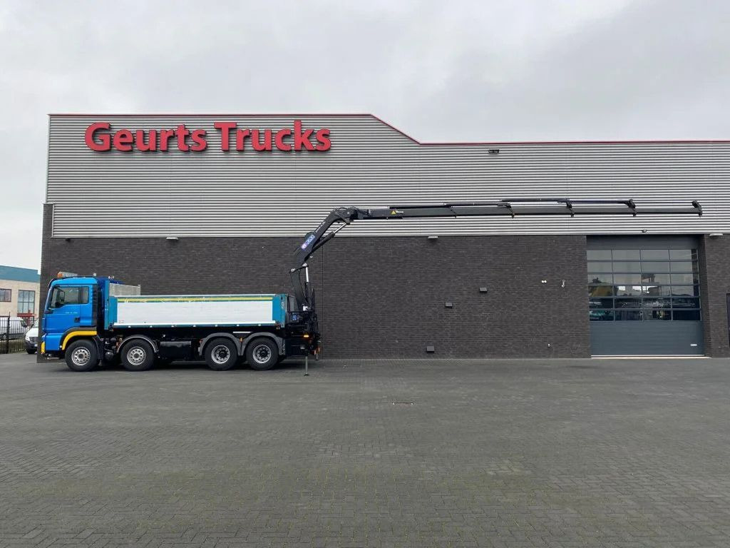 MAN TGS 35.480 8X4 KIPPER/TIPPER + HMF 2620-K5 KRAAN - Camion benne, Camion grue: photos 5 MAN TGS 35.480 8X4 KIPPER/TIPPER + HMF 2620-K5 KRAAN - Camion benne, Camion grue: photos 5