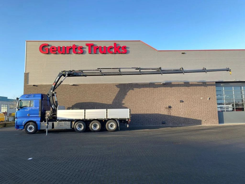 MAN TGX 35.500 8X4 TRIDEM + HIAB X-HIPRO 302 E-7 KRA - Camion grue, Camion plateau: photos 1 MAN TGX 35.500 8X4 TRIDEM + HIAB X-HIPRO 302 E-7 KRA - Camion grue, Camion plateau: photos 1