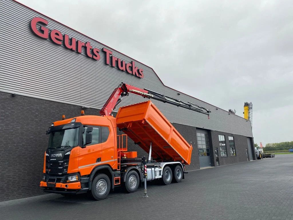 Scania R650 V8 NGS XT 8X4 + KIPPER + FASSI F275A.2.25 K - Camion benne, Camion grue: photos 2 Scania R650 V8 NGS XT 8X4 + KIPPER + FASSI F275A.2.25 K - Camion benne, Camion grue: photos 2