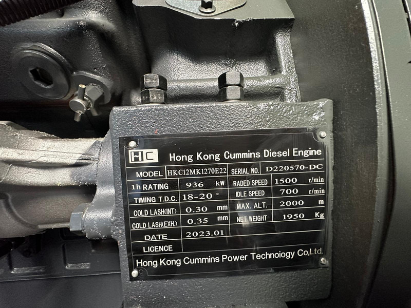 Groupe électrogène neuf Giga power RT-W800GF 1000 kVA silent generator: photos 9