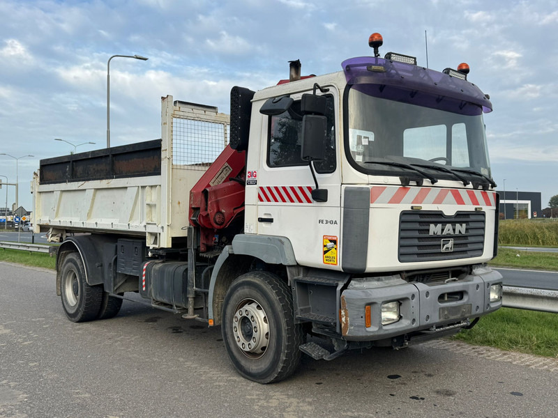 MAN 19.310 4x2 Kipper with HMF 1463K2 Crane - Camion benne, Camion grue: photos 3 MAN 19.310 4x2 Kipper with HMF 1463K2 Crane - Camion benne, Camion grue: photos 3