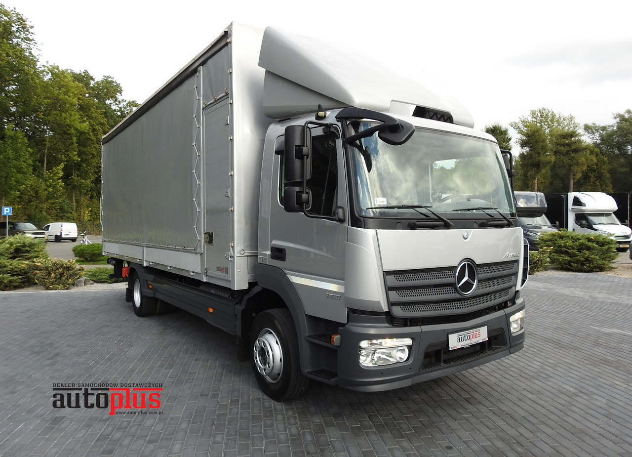 MERCEDES ATEGO 1221 TARPAULIN LIFT 16 PALLETS WEBASTO AIR CONDITIONING PNEUMATICS TWIN WHEELS 230HP - Camion à rideaux coulissants: photos 1 MERCEDES ATEGO 1221 TARPAULIN LIFT 16 PALLETS WEBASTO AIR CONDITIONING PNEUMATICS TWIN WHEELS 230HP - Camion à rideaux coulissants: photos 1