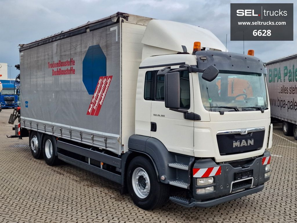 MAN TGS 26.360 / Palfinger PK 22002EH / Lenkachse - Camion grue, Camion à rideaux coulissants: photos 4 MAN TGS 26.360 / Palfinger PK 22002EH / Lenkachse - Camion grue, Camion à rideaux coulissants: photos 4