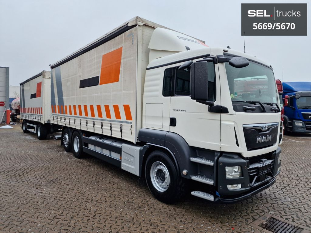 MAN TGS 26.440/Lenkachse/Staplerhaltrng./ KOMPLETT!! MAN TGS 26.440/Lenkachse/Staplerhaltrng./ KOMPLETT!! - Camion à rideaux coulissants: photos 4 MAN TGS 26.440/Lenkachse/Staplerhaltrng./ KOMPLETT!! MAN TGS 26.440/Lenkachse/Staplerhaltrng./ KOMPLETT!! - Camion à rideaux coulissants: photos 4