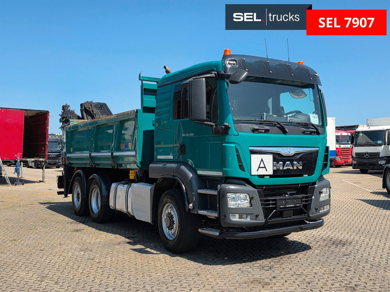 MAN TGS 28.480 6X4H-4 BL /HIAB /Fernbed. / Lenkachse - Camion benne, Camion grue: photos 5 MAN TGS 28.480 6X4H-4 BL /HIAB /Fernbed. / Lenkachse - Camion benne, Camion grue: photos 5