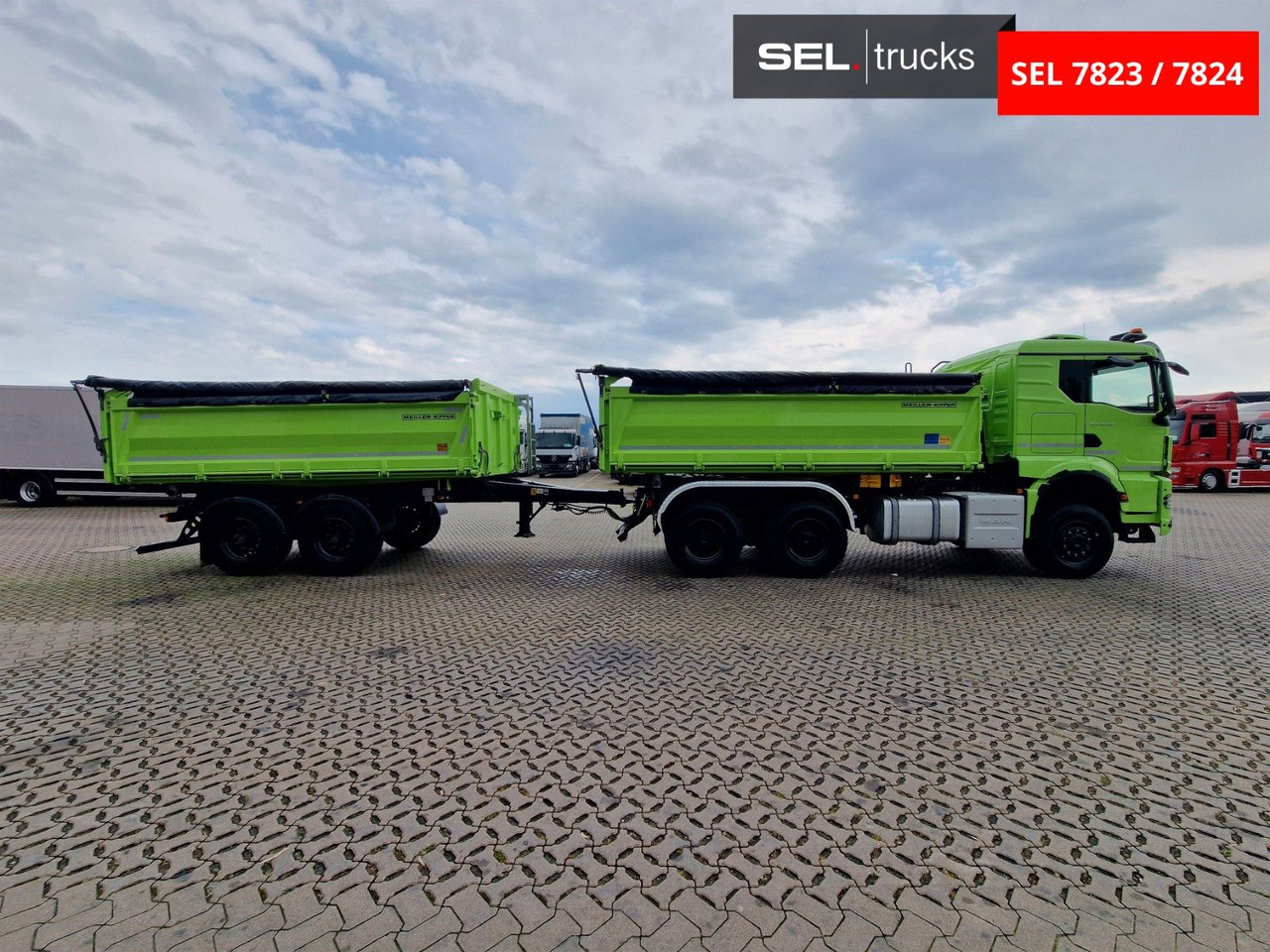Camion benne MAN TGS 33.510 6x6 BL CH /Dreiseitenkipper /6x6 / 6D: photos 7