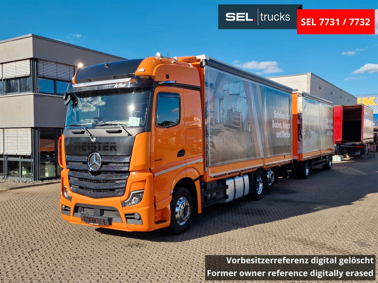 Mercedes-Benz Actros 2548 / Retarder / Aluklappen / 6E - Camion à rideaux coulissants: photos 1 Mercedes-Benz Actros 2548 / Retarder / Aluklappen / 6E - Camion à rideaux coulissants: photos 1