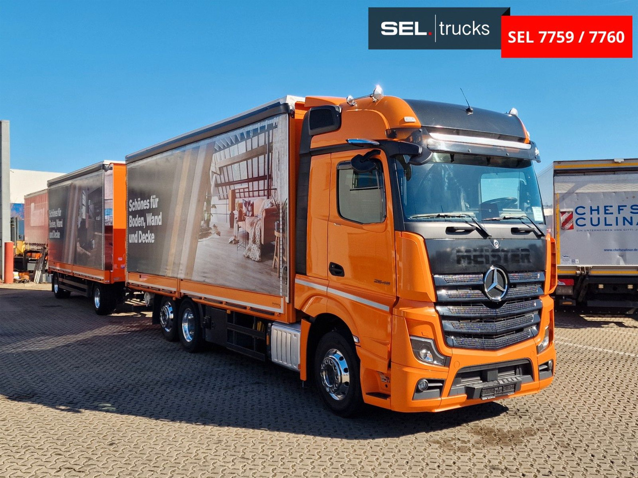 Mercedes-Benz Actros 2548 / Retarder / Euro 6E / Aluklappen - Camion à rideaux coulissants: photos 3 Mercedes-Benz Actros 2548 / Retarder / Euro 6E / Aluklappen - Camion à rideaux coulissants: photos 3