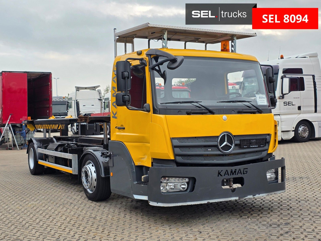 Mercedes-Benz Kamag WBH 25 / Umsetzer Sattelplatte - Camion porte-conteneur/ Caisse mobile: photos 3 Mercedes-Benz Kamag WBH 25 / Umsetzer Sattelplatte - Camion porte-conteneur/ Caisse mobile: photos 3