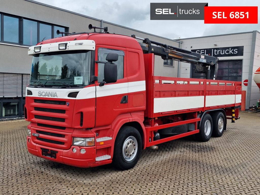 Scania R 380 LB6X2*4MNA / Retarder / HIAB / Lenkachse Scania R 380 LB6X2*4MNA / Retarder / HIAB / Lenkachse - Camion grue, Camion plateau: photos 1 Scania R 380 LB6X2*4MNA / Retarder / HIAB / Lenkachse Scania R 380 LB6X2*4MNA / Retarder / HIAB / Lenkachse - Camion grue, Camion plateau: photos 1