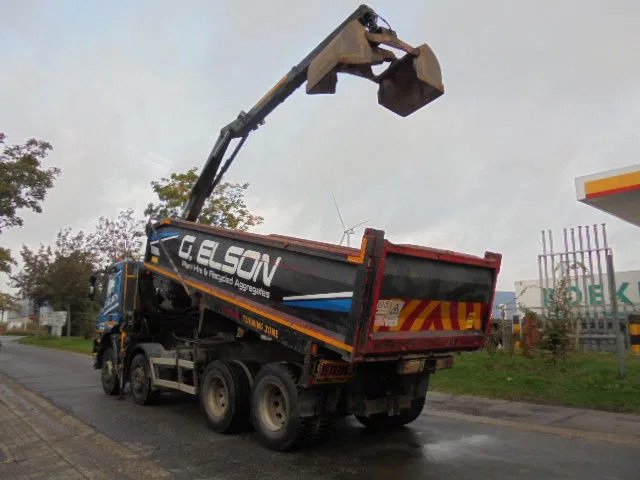 Camion benne, Camion grue Iveco AD340T36 8X4: photos 8