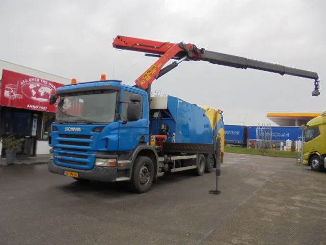 Scania P280 B 6X2 - Benne à ordures ménagères: photos 1 Scania P280 B 6X2 - Benne à ordures ménagères: photos 1