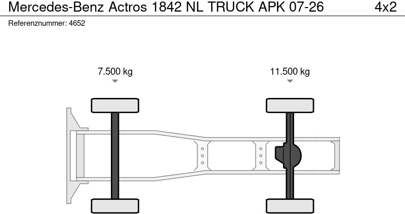 Tracteur routier Mercedes-Benz Actros 1842 NL TRUCK APK 07-26: photos 20 Tracteur routier Mercedes-Benz Actros 1842 NL TRUCK APK 07-26: photos 20