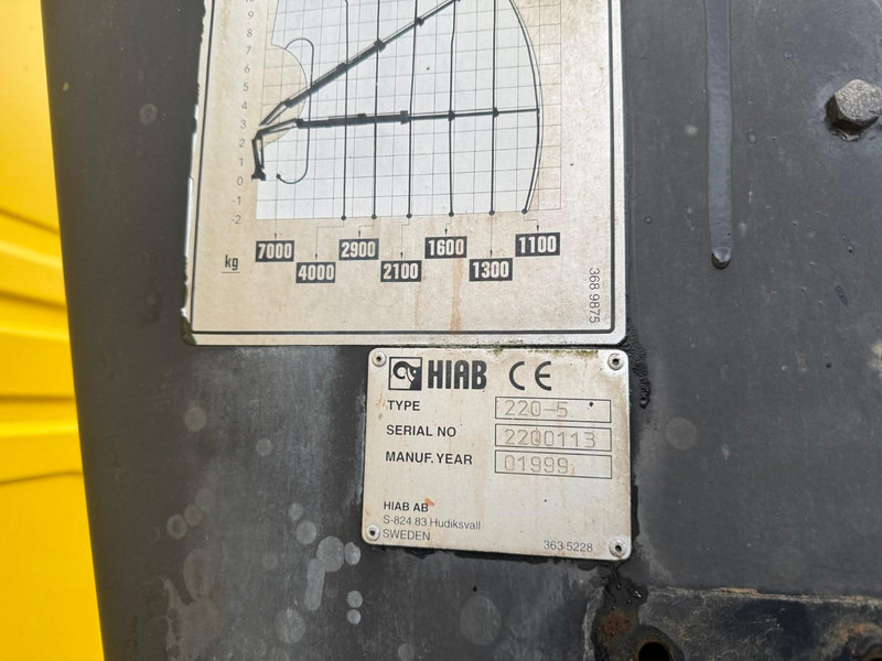 Grue auxiliaire pour Camion Hiab 220 C - 5 + radio: photos 7