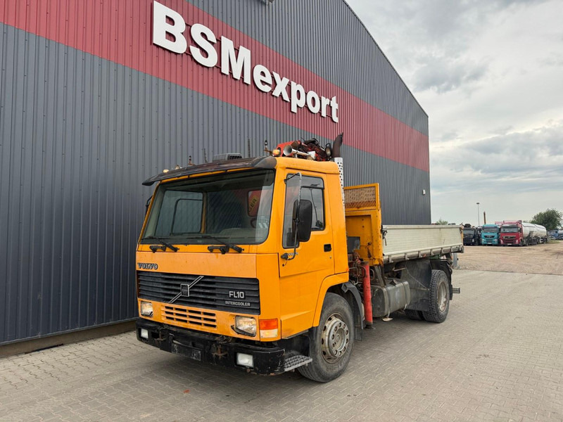 Volvo FL 10 + Palfinger PK 105 B - 3 - Camion benne, Camion grue: photos 1 Volvo FL 10 + Palfinger PK 105 B - 3 - Camion benne, Camion grue: photos 1